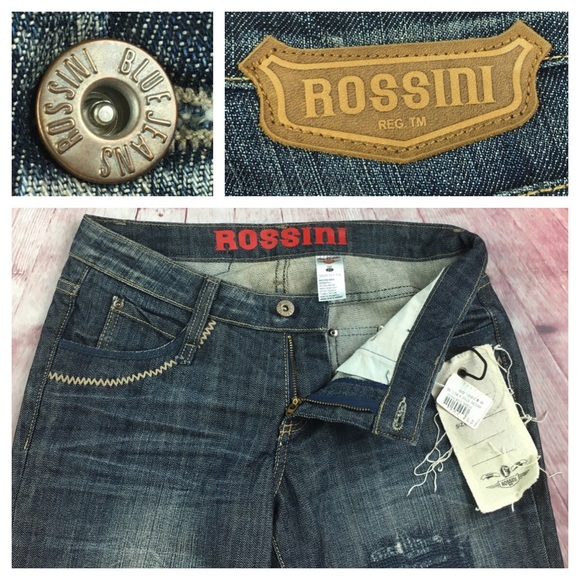 💙ROSSINI 4 Multi Pocket Bootcut jean size 27 - Picture 4 of 8